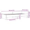 vidaXL Estrutura de cama 90x190 cm derivados de madeira branco