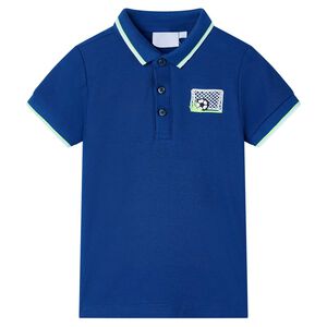 vidaXL Polo para crian&ccedil;a azul-escuro 116