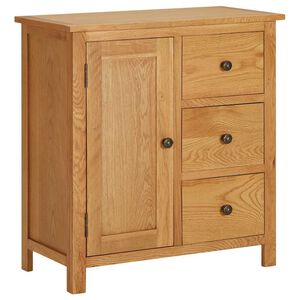 vidaXL Louceiro 70x35x75 cm madeira de carvalho maci&ccedil;a