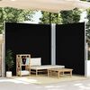 vidaXL Toldo lateral retrátil 200x600 cm preto