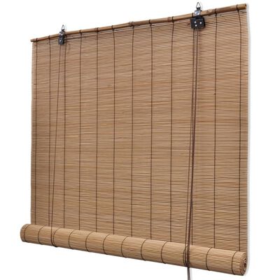Estore de enrolar 120 x 220 cm bambu castanho