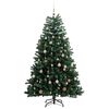 vidaXL &Aacute;rvore Natal artificial articulada c/ 300 luzes LED+bolas 180cm