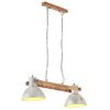 vidaXL Candeeiro suspenso industrial 25 W 109 cm E27 prateado