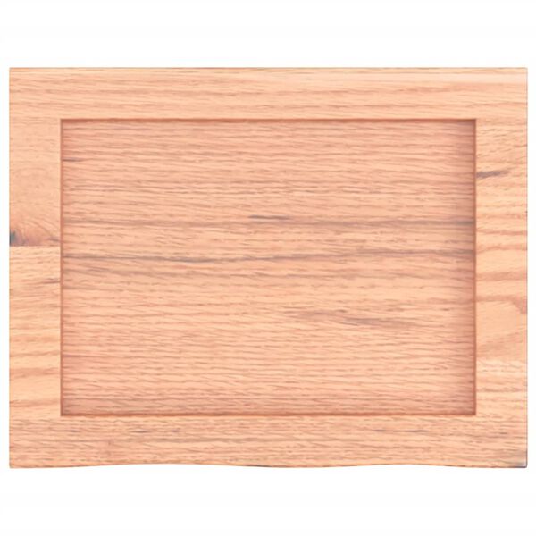 vidaXL Bancada p/ WC 40x30x(2-4) cm madeira maciça tratada castanho
