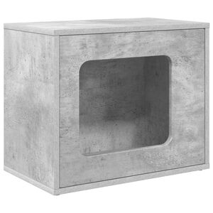 vidaXL Casa para Gatos Cinzento Cimento 51 x 30 x 42,5 cm