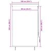 vidaXL Estore de rolo para exterior 100x250 cm branco e laranja