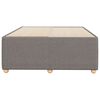 vidaXL Estrutura de cama sem colch&atilde;o 120x190cm tecido cinzento