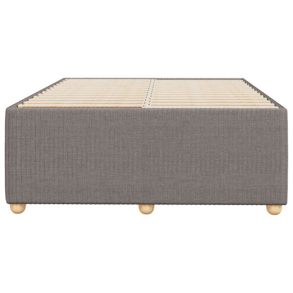 vidaXL Estrutura de cama sem colch&atilde;o 120x190cm tecido cinzento