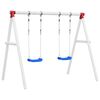 vidaXL Assentos de baloi&ccedil;o com cordas 2 pcs 38x16 cm polietileno azul