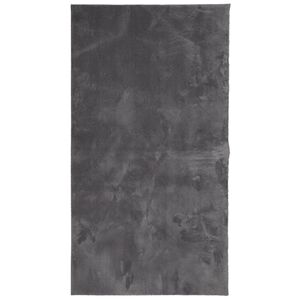 vidaXL Tapete pelo curto macio e lav&aacute;vel HUARTE 60x110 cm antracite