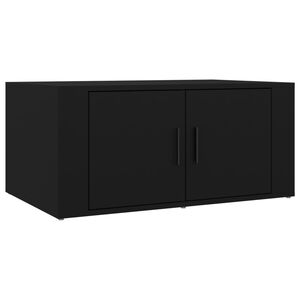 vidaXL Mesa de centro 80x50x36 cm derivados de madeira preto