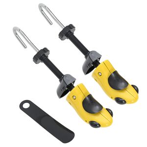 vidaXL Alargador de cal&ccedil;ado c/ cal&ccedil;adeira EU 34-37 pl&aacute;stico amarelo