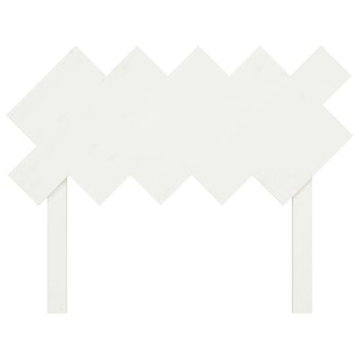 vidaXL Cabeceira de cama 104x3x80,5 cm pinho maciço branco