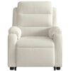 vidaXL Poltrona reclin&aacute;vel elevat&oacute;ria el&eacute;trica veludo creme