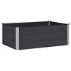 vidaXL Canteiro de jardim elevado Preto 150 x 100 x 54 cm