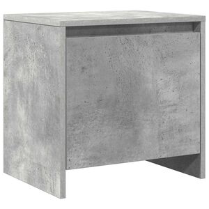 vidaXL Mesa de cabeceira 45x34x44,5cm derivados madeira cinza cimento
