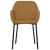 vidaXL Cadeiras de jantar 2 pcs veludo castanho