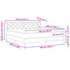 vidaXL Cama box spring com colch&atilde;o Cinzento-acastanhado 180 x 200 cm