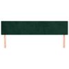 vidaXL Cabeceiras verde-escuro 200x5x78/88 cm veludo