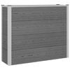 vidaXL Canteiro de jardim elevado Cinzento 100 x 30 x 22 cm