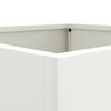 vidaXL Vaso/floreira 32x30x29 cm a&ccedil;o branco
