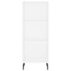 vidaXL Aparador 34,5x32,5x90 cm madeira processada branco