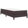 vidaXL Cama Box com colch&atilde;o Marrom Escuro 90 x 190 cm tecido
