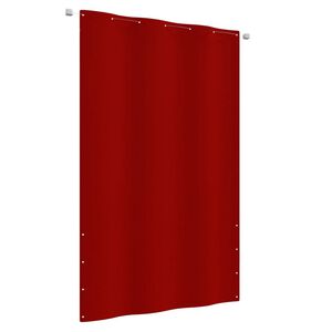 vidaXL Tela de varanda 140x240 cm tecido oxford vermelho