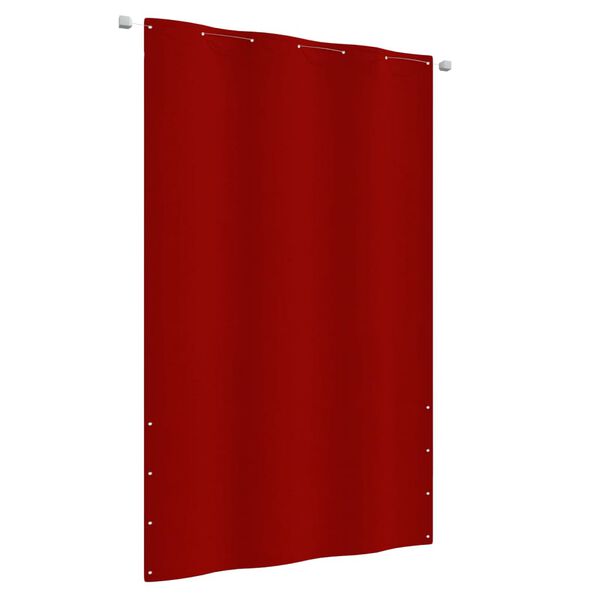 vidaXL Tela de varanda 140x240 cm tecido oxford vermelho