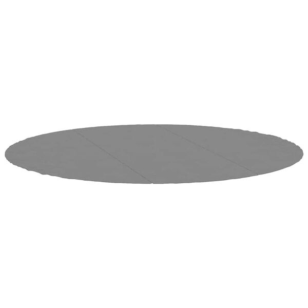 vidaXL Pano para ch&atilde;o de piscinas &Oslash;396 cm poli&eacute;ster geot&ecirc;xtil cinza