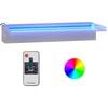 vidaXL Cascata com LEDs RGB 45 cm a&ccedil;o inoxid&aacute;vel