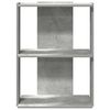 vidaXL Estante 3 camadas betão 60x30x80 cm madeira trabalhada cinzento