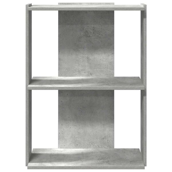 vidaXL Estante 3 camadas betão 60x30x80 cm madeira trabalhada cinzento