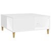 vidaXL Mesa de centro 80x80x36,5 cm derivados de madeira branco