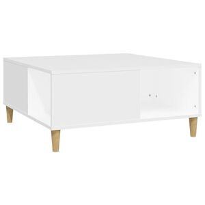 vidaXL Mesa de centro 80x80x36,5 cm derivados de madeira branco
