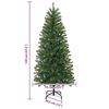 vidaXL Árvore de Natal Artificial com 150 LEDs Verde 120 cm PE e PVC