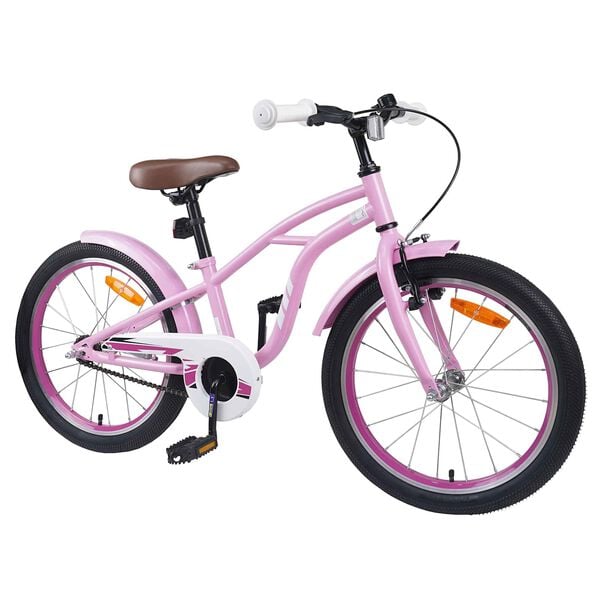 vidaXL Bicicleta Infantil 20 Polegadas para 6-11 Anos Rosa Claro