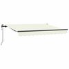 vidaXL Toldo Retr&aacute;til Creme 300 x 200 cm tecido