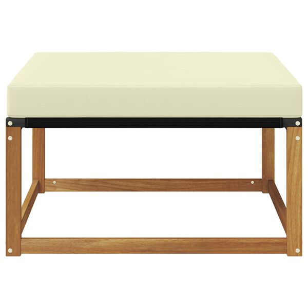 vidaXL Pufe para Exterior Madeira S&oacute;lida de Ac&aacute;cia Natural