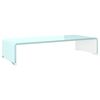 vidaXL Suporte de TV/monitores em vidro 60x25x11 cm verde