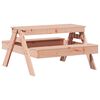 vidaXL Mesa piquenique p/ crian&ccedil;as 88x97x52 cm madeira douglas maci&ccedil;a