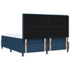 vidaXL Cama Box com cabeceira Azul 180 x 200 cm tecido