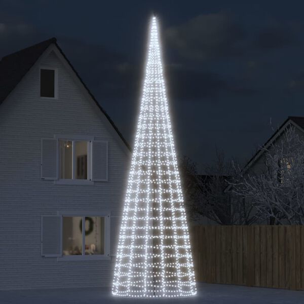 vidaXL &Aacute;rvore de Natal LED 3000 LEDs Branco Frio 800 cm