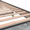 vidaXL Estrutura de cama derivados de madeira e metal cinzento sonoma