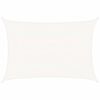 vidaXL Para-sol estilo vela 160 g/m&sup2; 5x7 m PEAD branco