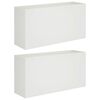 vidaXL Vaso de Jardim 2 unid. Branco 100 x 30 x 50 cm