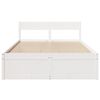 vidaXL Cama sem colchão 140x190 cm madeira de pinho maciça branco