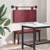 vidaXL Cabeceira Suspensa Riscas Vinho Vermelho 90 x 55 x 5 cm tecido