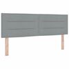 vidaXL Cama box spring com colch&atilde;o Cinzento-claro 160 x 200 cm tecido