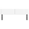 vidaXL Cabeceira de cama 2 pcs couro artificial 90x5x78/88 cm branco